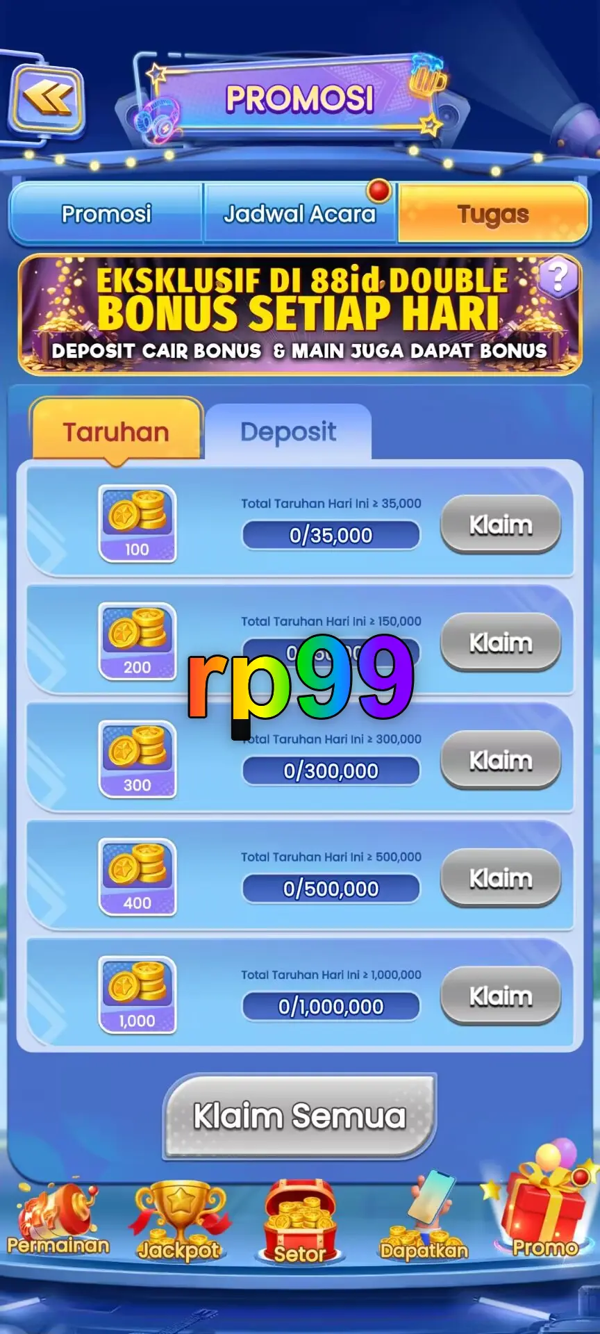 rp99 Masuk